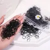 Silikonowe Mini Gumki Elastyczne Do Warkoczyków Czarne Podgląd zdjęcia produktu 3