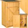 szafa ogrodowa tectake® z płaskim dachem Taman 75 x 56 x Podgląd zdjęcia produktu 2