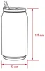 Nerthus FIH 786 Isolierte Dose doppelwandig 330 ml türkis Produktbild-Vorschau 4
