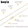 Goldkette Singapurkette Länge 50cm - Breite 1,0mm - 585-14 Produktbild-Vorschau 8