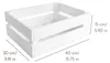 Creative Deco Natuurlijke Houten Kist Witte, 40 x 30 x 15 Productafbeelding-voorbeeld 3