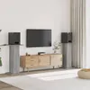 vidaXL Lautsprecherständer 2 Stk. Grau Sonoma 30x30x95cm Produktbild-Vorschau 2