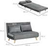 HOMCOM Schlafsofa 2-Sitzer Sofa mit Bettfunktion, Klappsofa Produktbild-Vorschau 3