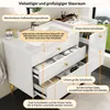 MODFU: Kúpeľňová skrinka so zásuvkami a kovovými úchytkami. Náhľad obrázku produktu 4