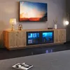 Merax TV-kast met LED-verlichting en 2 kastjes, TV-dressoir Productafbeelding-voorbeeld 2