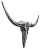 WOHNLING Bull Geweih S Wanddekoration 74cm breit Alu Produktbild-Vorschau 2