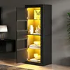 Merax Vitrine haute brillance avec éclairage LED et Voir les images du produit 4