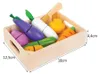 Légumes et fruits en bois, présentés dans un coffret, 9 Voir les images du produit 4