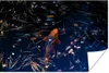 MuchoWow® Poster Ein farbiger Koi-Karpfen in einem Teich Produktbild-Vorschau 1