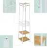 Portaoggetti Relaxdays, 3 ripiani e 8 ganci, LxPxA: Anteprima dell’immagine prodotto 5