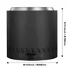 A product shot of a black fire pit with dimensions indicated. Anteprima dell’immagine prodotto
