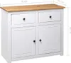 vidaXL Kredens biały 93x40x80 cm drewno sosnowe Panama Podgląd zdjęcia produktu 11