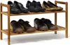 Półka na buty z drewna orzechowego, składana Podgląd zdjęcia produktu 1