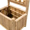 vidaXL Pflanzenbehälter mit Spalier Bambus 40 cm Produktbild-Vorschau 3