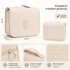 Reise Kulturtasche zum Aufhängen Beige, Kulturbeutel mit Produktbild-Vorschau 3