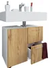 Armadio lavabo in legno | Armadio da bagno | Dimensioni: H. Anteprima dell’immagine prodotto 1