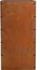 A rectangular planter box made of rusted metal, with visible rivets along the edges. Produktbild-Vorschau