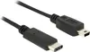 DELOCK USB Kabel C -> Mini-B St/St 0.50m schwarz Anteprima dell’immagine prodotto 1