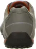 Close-up view of the back of a beige and orange Geox sneaker. Produktbild-Vorschau