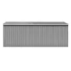 vidaXL Capanno da giardino 257x489x181 cm metallo grigio Anteprima dell’immagine prodotto 14