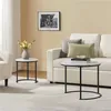 Yaheetech Couchtisch 2er Set, runder Beistelltisch Set, Produktbild-Vorschau 2