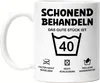 Schonend Behandeln Das Gute Stück ist 40 Tasse Weiß Produktbild-Vorschau 1