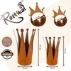 Rostikal Metall Deko Kronen Set 22 cm und 32 cm Vintage Produktbild-Vorschau 2