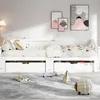 Rozkládací pohovka z masivního dřeva 90x200 cm se 2 Náhled obrázku produktu 9