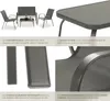 Salon de jardin NORA pour 4 personnes avec table - gris Voir les images du produit 5