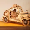 3D Holzpuzzle,Modellbausatz(165Stk,Vintage Auto)Holzbausatz Produktbild-Vorschau 3