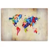 Leinwandbild weltkarte bunter wahnsinn 100x70 cm Feeby Produktbild-Vorschau 3