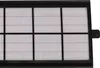 A close-up view of a white air filter with black framing. Produktbild-Vorschau