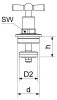 Schlösser Armaturen KNEBEL-OBERTEIL MIT O-RING DN20, 3/4", Produktbild-Vorschau 2