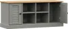 vidaXL Lavice na boty VIGO Grey 106x35x45 cm z masivního Náhled obrázku produktu 5