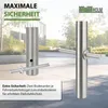 Fahrradanlehnbügel 115 x 58 cm Edelstahl Ø 60 mm Produktbild-Vorschau 4