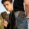 Echtleder Crazy Horse Leder Reisen Geschenk Münztasche Produktbild-Vorschau 7