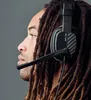 A man wearing headphones, shown from the side. Produktbild-Vorschau