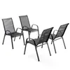 GIHAUVIA 4er Set Gartenstühle Stapelbar robustem Produktbild-Vorschau 11