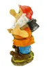 Gartenzwerg mit Axt und Eichhörnchen 28 cm Gnom Figur Produktbild-Vorschau 2