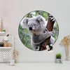 Design Stahlmagnettafel Schwarz Rund 47cm Koala Produktbild-Vorschau 1