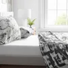 Bettwäsche Baumwolle 135x200 cm Set Renforce Weiß Grau Produktbild-Vorschau 3
