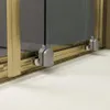 Duschabtrennung für Nische 130 cm gebürstetes Gold, Fest- Produktbild-Vorschau 4