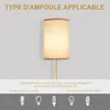 HOMCOM Stojaca lampa do obývačky so stínidlom z ľanu, Náhľad obrázku produktu 6