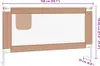 vidaXL Chránič postele pro batolata Taupe 150x25 cm Látka Náhled obrázku produktu 8