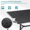 GIHAUVIA Gartentisch 144x94cm Wetterfest Metall 6 Personen Produktbild-Vorschau 8