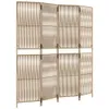 vidaXL Paravent 4 pcs. Beige Poly Rattan Voir les images du produit 1