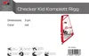 F2  Windsurf Segel Checker Kid Komplett Rigg  3 qm Rot Produktbild-Vorschau 2