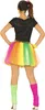 A person wearing a colorful 80s-themed costume, viewed from the back. Náhled obrázku produktu