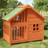vidaXL Dom pre psov Brown 96x60,5x87 cm Masívne borovicové Náhľad obrázku produktu 2