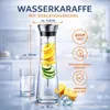 2er Set Glaskaraffe 1,1L mit Fruchtspieß Infuser – Produktbild-Vorschau 2